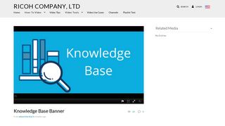 Knowledge Base Banner - RICOH COMPANY, LTD