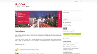 Ricoh eService - Siebel Service Portal