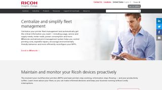 @Remote Centralized Printer Fleet Management System | Ricoh USA