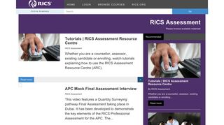 RICS Assessment | Resource Centre