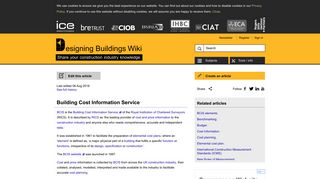 Building Cost Information Service - Designing Buildings Wiki
