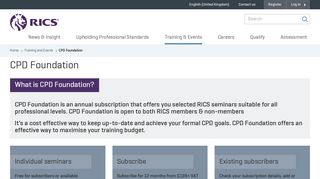 CPD Foundation - RICS