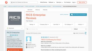 RICS Enterprise Reviews 2018 | G2 Crowd