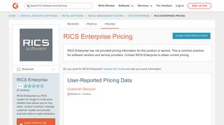 RICS Enterprise Pricing | G2 Crowd