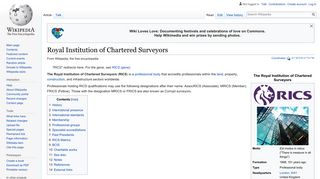 Royal Institution of Chartered Surveyors - Wikipedia