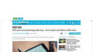 GPS cycle route planning made easy - how to plan and follow a bike ...