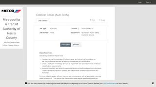 Collision Repair (Auto Body) - GovernmentJobs.com - Job Details