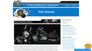 Harley-Davidson Rider Rewards - More Than Rewards