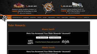 Rider Rewards | Peterson's Harley-Davidson® | Miami Florida