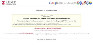 Rider University Mobile Webmail