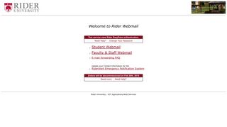 Rider Webmail - Rider University