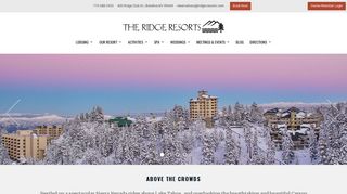 The Ridge Tahoe Resorts | A Vacation Resort at Lake Tahoe