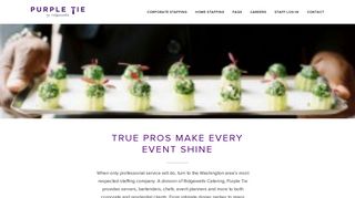 Purple Tie by Ridgewells: Your Event is our Passion | Catering Staff