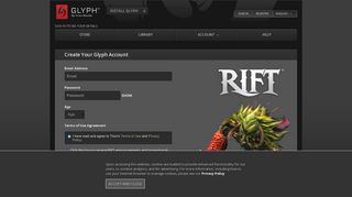 Create Your Glyph Account - Rift - Trion Worlds - Trion Worlds, Inc.