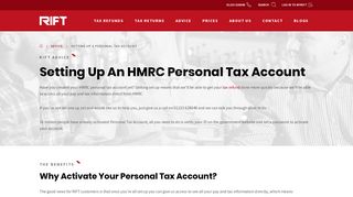 Setting Up A Personal Tax Account | HMRC Tax ... - RIFT Tax Refunds