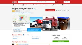 Right Away Disposal - 77 Reviews - Junk Removal & Hauling - 3755 S ...