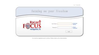 Right Focus Management, Inc. Web Access