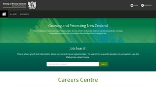 NZ Ministry for Primary Industries Careers