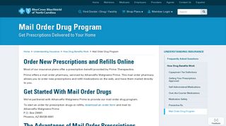 Mail Order Drug Program | Blue Cross and Blue Shield of North Carolina