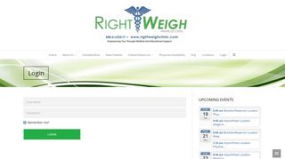 Login - Right Weigh