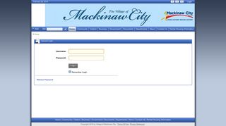 User Log In - Mackinaw City