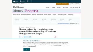 Fines or prison for conspiring estate agents deliberately cutting off ...