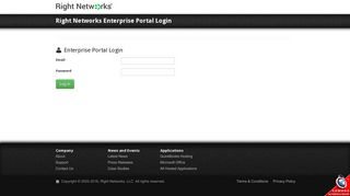 Right Networks Enterprise Portal Login