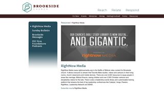 Brookside Church | RightNow Media