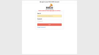 Login to your RIICO ERP Account