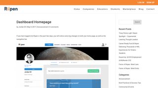 Dashboard Homepage | Riipen