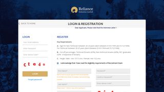 login - GCS Recruitment - Reliance Industries Limited