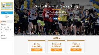 On the Run with Riley's Army - RunSignup