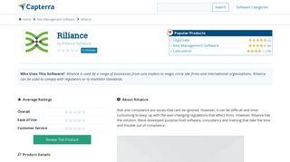 Riliance Reviews and Pricing - 2019 - Capterra