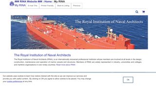 My RINA - The Royal Institution of Naval Architects