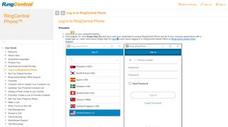Log in to RingCentral Phone
