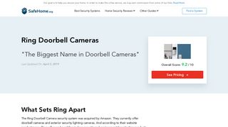 Ring Doorbell Cameras | 2019 Ring Packages, Plans, Cost & Pricing