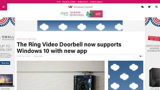 The Ring Video Doorbell now supports Windows 10 with new app ...