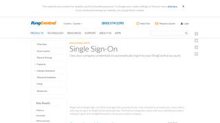 Single Sign On Authentication for Existing Users | RingCentral