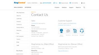 RingCentral Customer Service for Sales & Support | Contact Us
