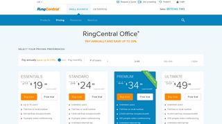 Business Phone Plans and Pricing: Cloud Phone ... - RingCentral
