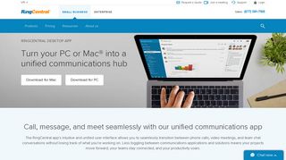 RingCentral Desktop App for PC and Mac