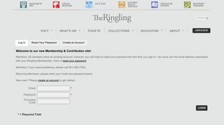 Support Ringling Museum of Art | Login