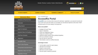 AccessRio Portal | Admissions - Rio Hondo College
