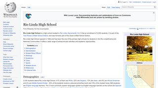 Rio Linda High School - Wikipedia