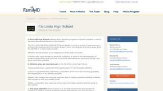 Rio Linda High School - FamilyID
