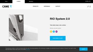 RIO System - Wireless safety system for operators | CAME