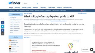 Ripple for beginners: XRP facts price, charts + more | finder.com