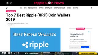 Top 7 Best Ripple (XRP) Coin Wallets 2019 - RippleCoinNews