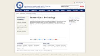 Richardson ISD - Departments - Instructional Technology
