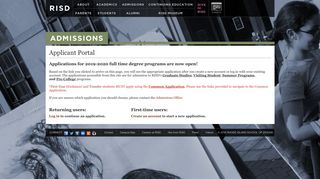 Applicant Portal - Admissions